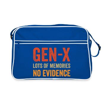 Generation X - Lot of Memories. No Evidence. - Retro Bag - blue/white - Front