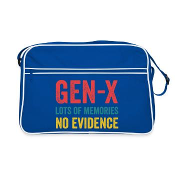 Generation X - Lot of Memories. No Evidence. - Retro Bag - blue/white - Front