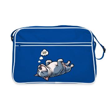 American Bully Bully Pit Bullys Bully Owner - Retro Bag - blue/white - Front