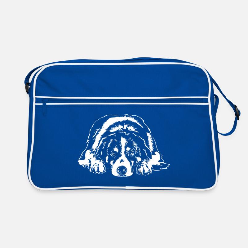 AUSTRALIAN SHEPHERD Aussie Dogs Dog Wilsigns Retro Bag