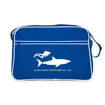 Prédateur - Sac Retro - bleu/blanc - Devant
