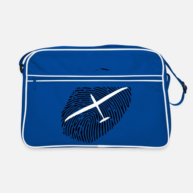 Glider Gliding Gliding Gliding Glider - Retro Bag - blue/white