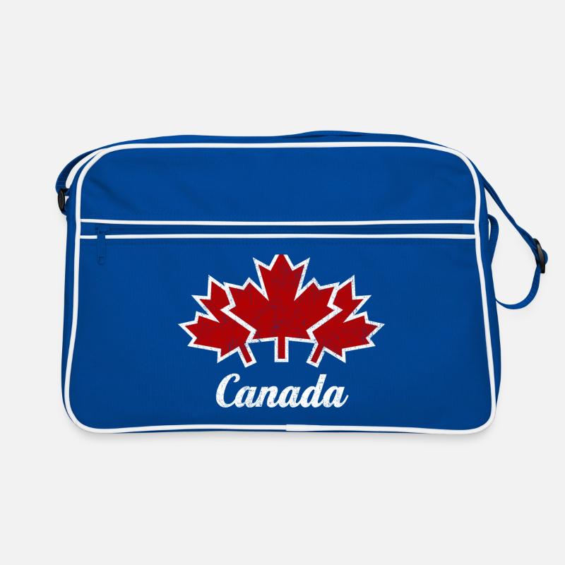 CANADA, CANADA 3 MAPLE LEAVES USED Retro Bag
