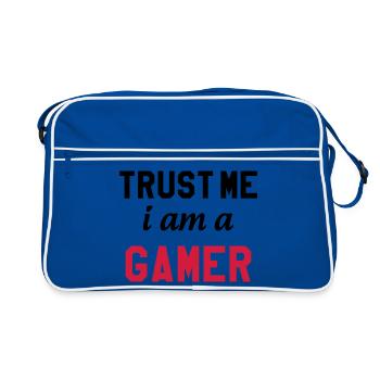 Gamer / Gaming - Sac Retro - bleu/blanc - Devant