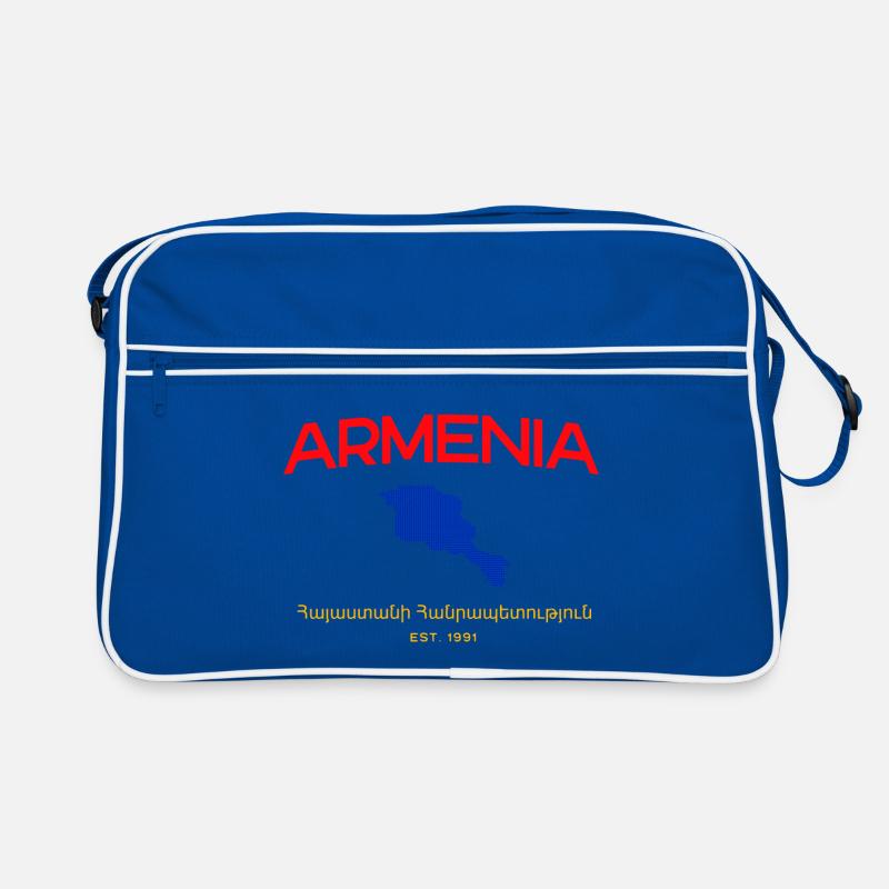 Armenia Map Script Emblem Retro Tasche