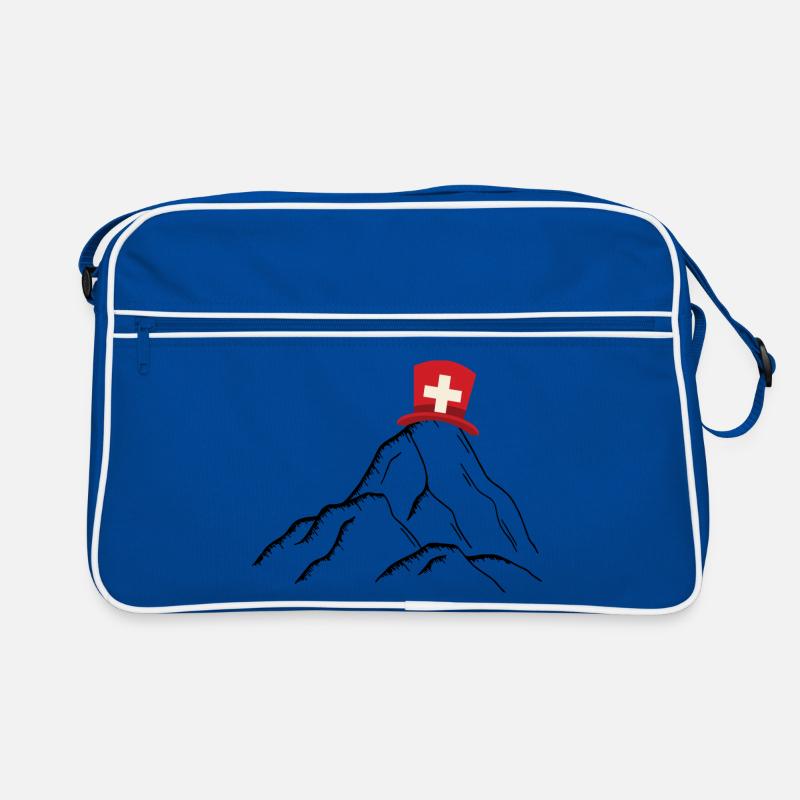 Schweiz - Schweizer Berge Retro Tasche