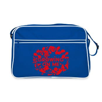 Grandir sur moi - Sac Retro - bleu/blanc - Devant