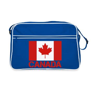 Maple Leaf Canada Flag Art - Retro Bag - blue/white - Front
