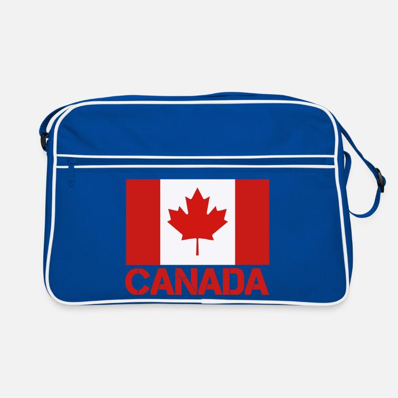Maple Leaf Canada Flag Art Retro Bag