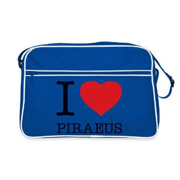 J’adore Le Pirée - Sac Retro - bleu/blanc - Devant
