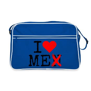 Je m’aime Hommes Je m’aime S’aime S’aime Femmes - Sac Retro - bleu/blanc - Devant