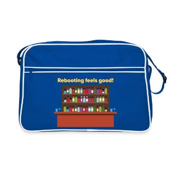 Colorful bar restart - Retro Bag - blue/white - Front