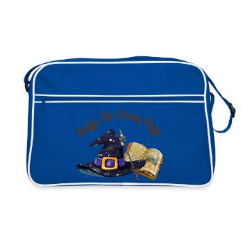 Magic Is On Every Page  - Retro Bag - blue/white - Front