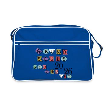 Primary school completed - Retro Bag - blue/white - Front