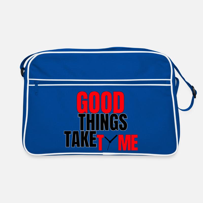 Gute Dinge brauchen Zeit Retro Tasche