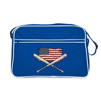 USA Flag Baseball - Sac Retro - bleu/blanc - Devant
