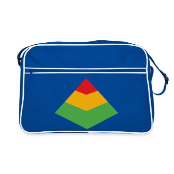 Test Pyramid - Retro Tasche - Blau/Weiß - Vorne