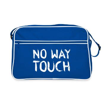 No way touch - Retro Bag - blue/white - Front