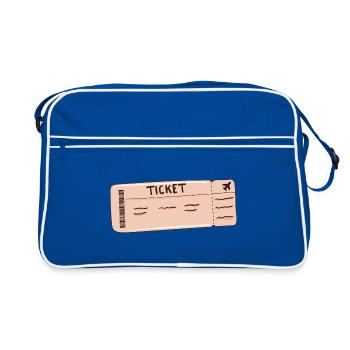 the ticket Clothing for the whole family - Retro Bag - blue/white - Front