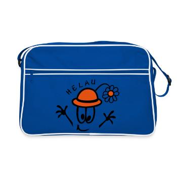 Carnival Helau - Retro Bag - blue/white - Front