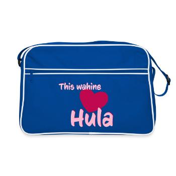 Wahine aime Hula - Sac Retro - bleu/blanc - Devant