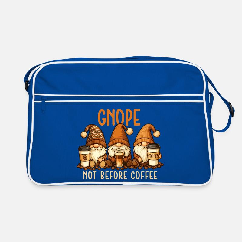 Gnope pas avant le café Citation de gnome drôle Sac Retro