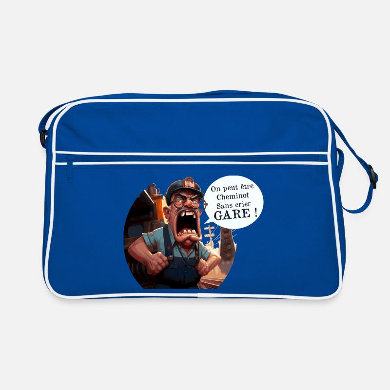 YOU CAN BE A RAILWAY WORKER WITHOUT WARNING! (train) Retro Bag