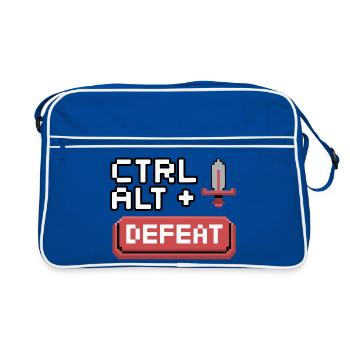 Ctrl Alt Remove Pixel Design - Retro Bag - blue/white - Front