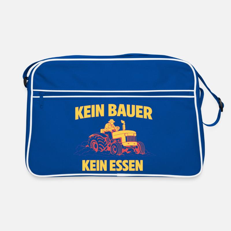 Kein Bauer Kein Essen Traktor Retro Tasche