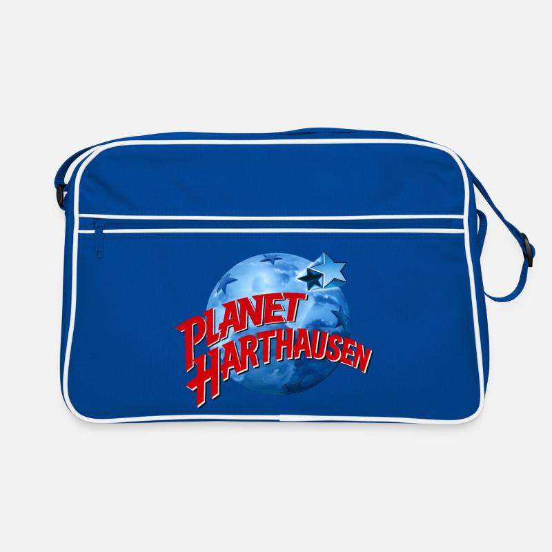 Planet Harthausen - Retro Tasche - Blau/Weiß