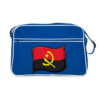 Drapeau angolais - Sac Retro - bleu/blanc - Devant