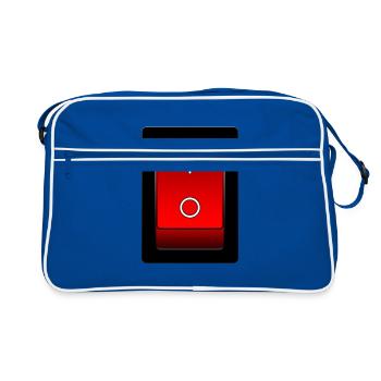 interrupteur marche / arrêt - Sac Retro - bleu/blanc - Devant