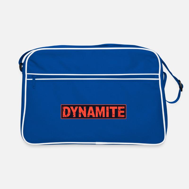 Dynamite Red Grunge Poster Retro Bag