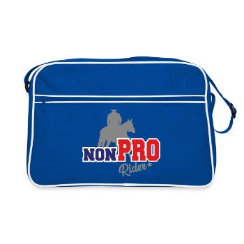 Reining Non Pro Western Rider on Horse - Retro Bag - blue/white - Front