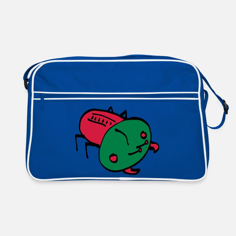 bug color VECTOR insect crawling animal Retro Bag