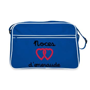 Noces d'emeraude - Sac Retro - bleu/blanc - Devant