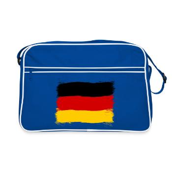 Allemagne couleurs noir rouge or - Sac Retro - bleu/blanc - Devant