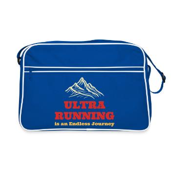 Ultra Running est un Endless Journe - Sac Retro - bleu/blanc - Devant