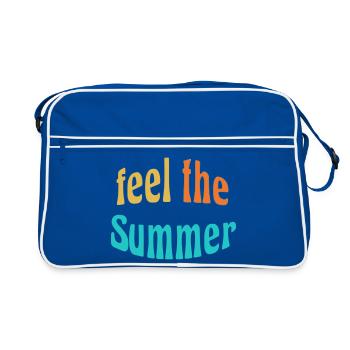 Feel the Summer - Retro Bag - blue/white - Front