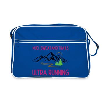 Ultra Running - Boue, sueur et sentiers - Sac Retro - bleu/blanc - Devant