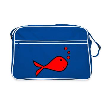 RETIREMENT. HAPPY RETIREMENT. HAPPY RETIREMENT - Retro Bag - blue/white - Front