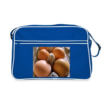 Oeuf - Sac Retro - bleu/blanc - Devant