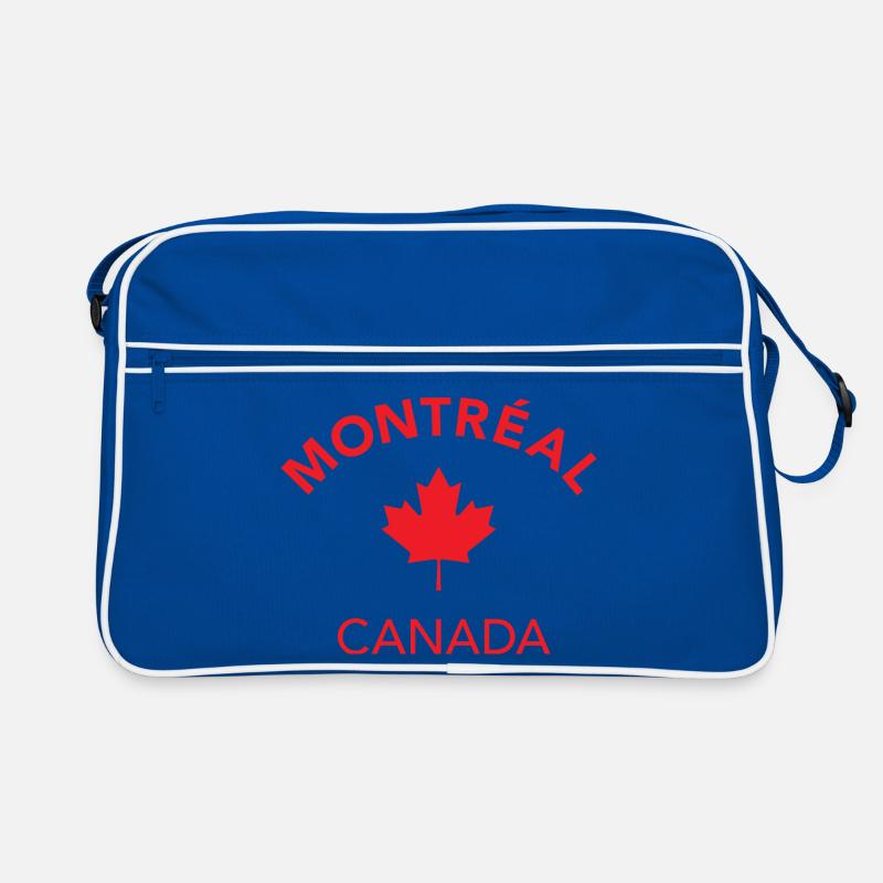MONTREAL CANADA - Retro Tasche - Blau/Weiß