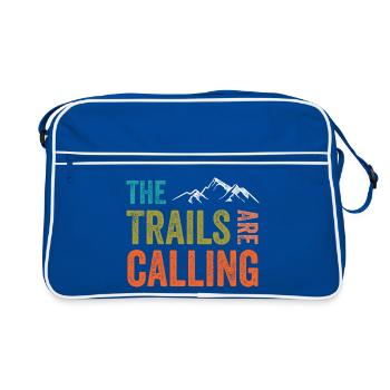 Les sentiers vous appellent - Sac Retro - bleu/blanc - Devant