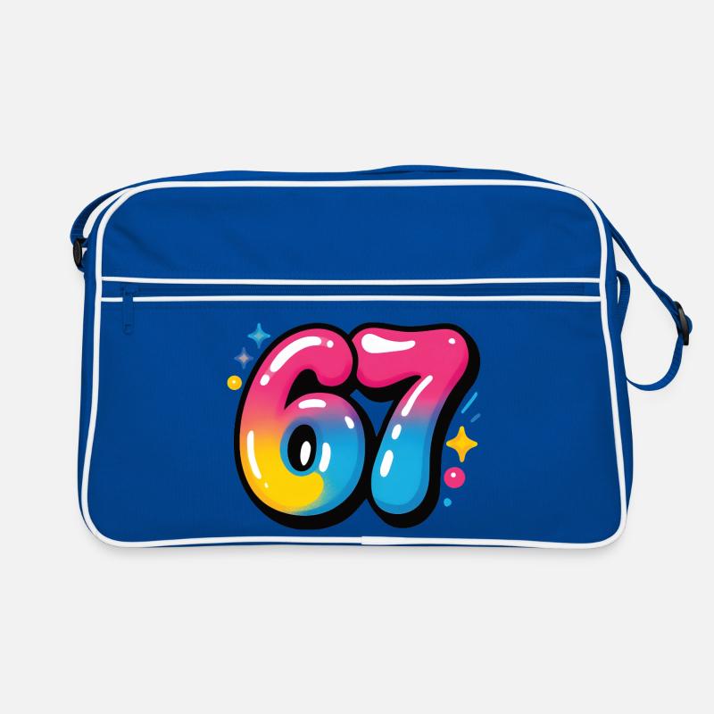 67 Six Sept Ballons Colorés Sac Retro