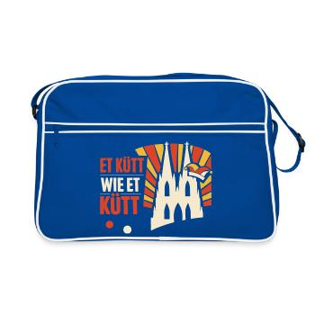 Carnival Cologne Alaaf Gift Funny - Retro Bag - blue/white - Front