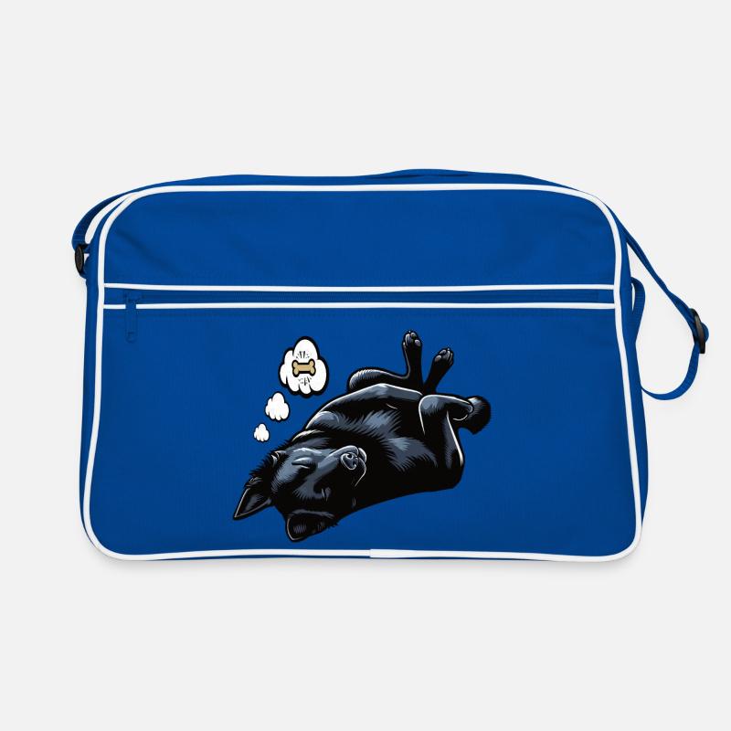 Black German Shepherd German Shepherd Owner Retro Bag