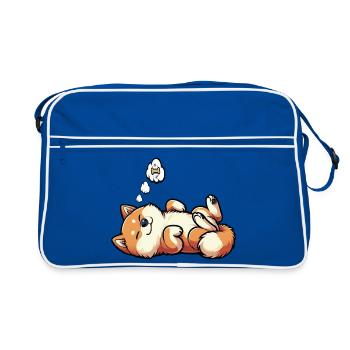 Shiba Inu Shiba propriétaire Shiba lover Shiba inus - Sac Retro - bleu/blanc - Devant