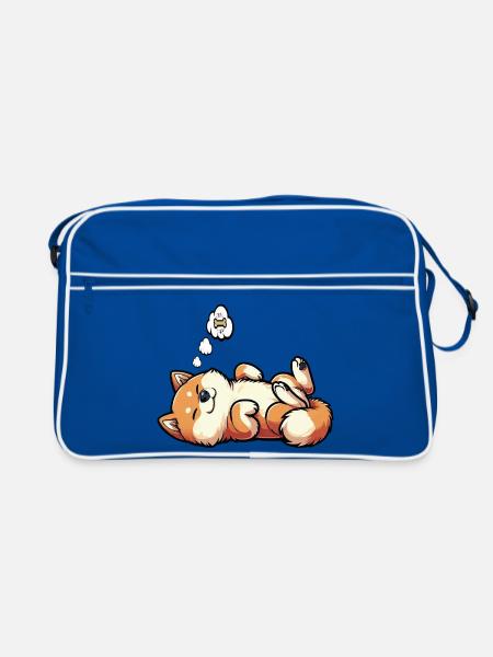 Shiba Inu Shiba owner Shiba lover Shiba inus - Retro Bag - blue/white - Front