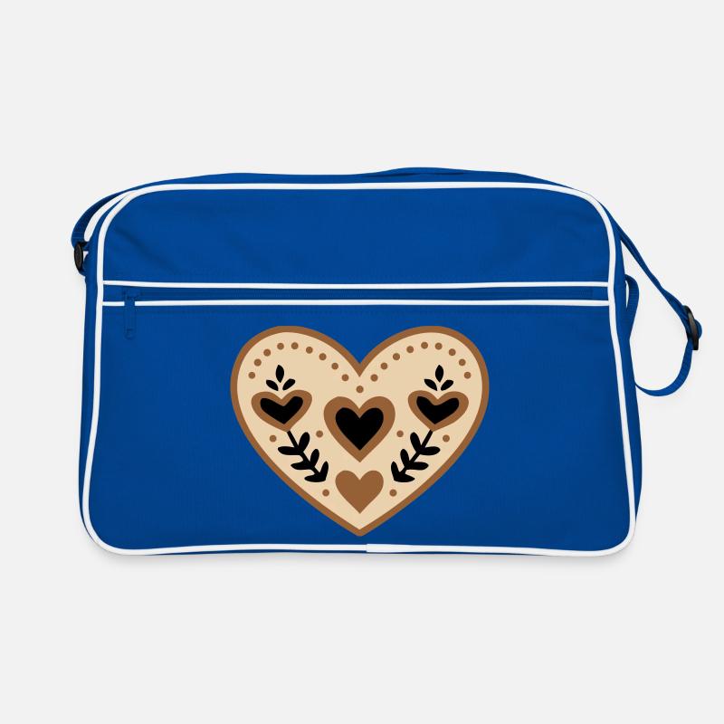 Folklore Herz Tracht Muttertag Retro Tasche